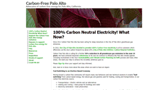 Desktop Screenshot of carbonfreepaloalto.org