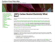 Tablet Screenshot of carbonfreepaloalto.org